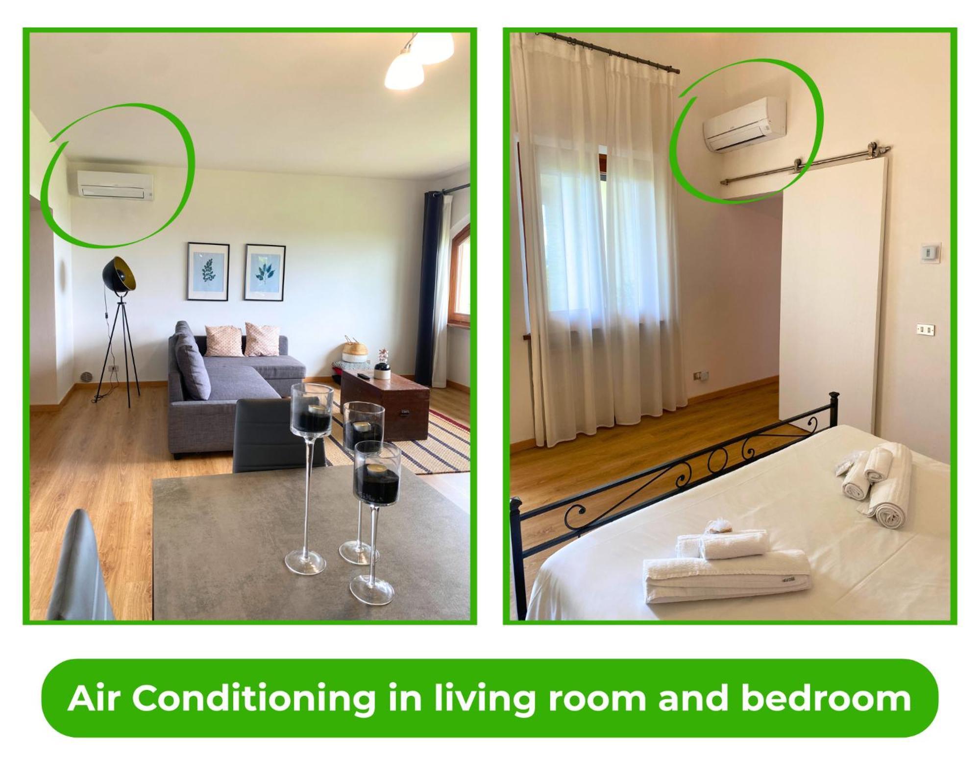 Spacious Apartment With Garden & Air Conditioning - La Grande Finestra คิอูซี ภายนอก รูปภาพ